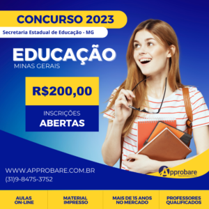 Secretaria de Educação de Minas Gerais 2023 | Curso BÁSICO