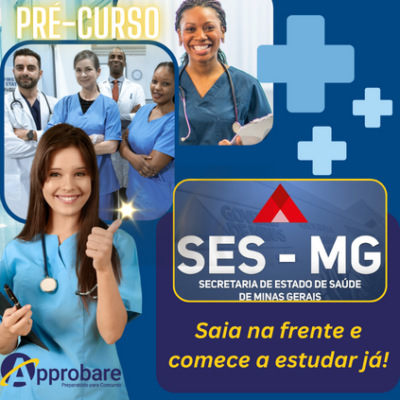 Pré-Curso para a Secretaria Estadual de Saúde de Minas Gerais em 2024