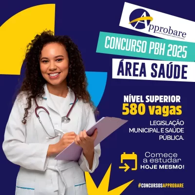 Concurso Área da Saúde PBH 2025 Nível Superior – Todos os cargos